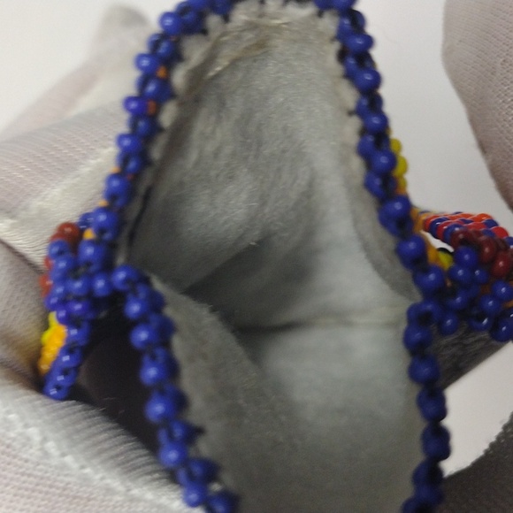 Beaded Pouch Pocket Necklace Colorful Sun - Picture 7 of 8